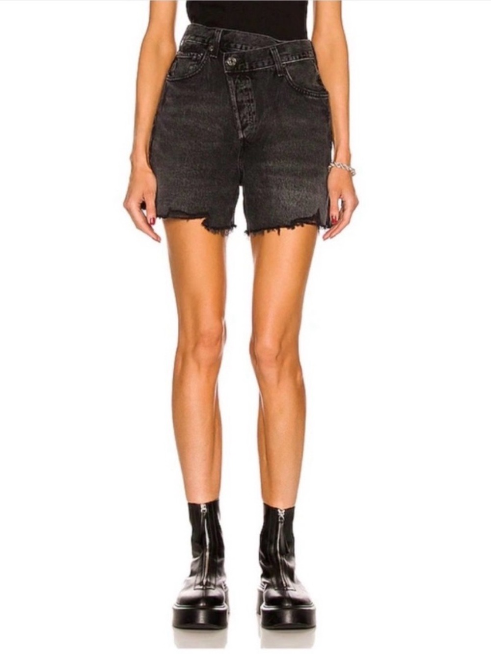 AGOLDE Criss Cross Jean Short